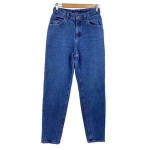 Lee original mom jeans size 6 high rise slight tapered leg cotton 28" waist